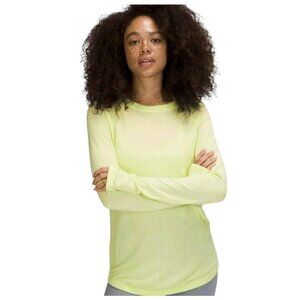 Lululemon Lightweight Boolux Sweater Long Sleeve Crispin Green Size 10 Yoga Gym